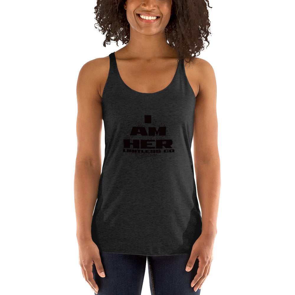 I AM HER RACERBACK TANK